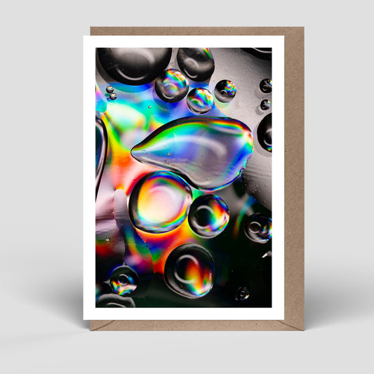 Klappkarte Öltropfen